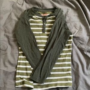 Army green toddler shirt
